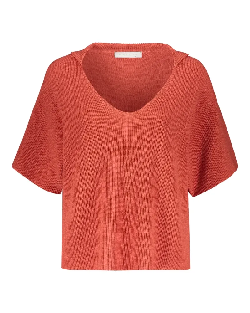Fabiana Filippi V-neck short-sleeved sweater - Orange Orange