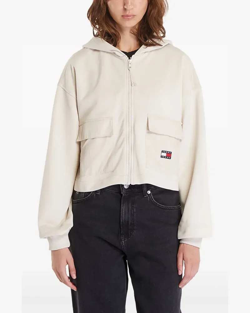 Tommy Hilfiger Kapuzenjacke mit Logo - Nude Nude