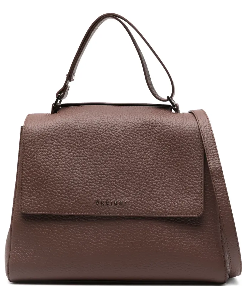 Orciani Sveva Schultertasche mit Logo-Detail - Braun Braun
