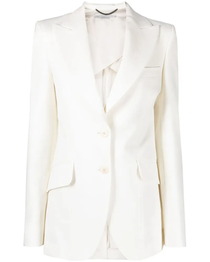 Stella McCartney Einreihiger Blazer - Weiß Weiß