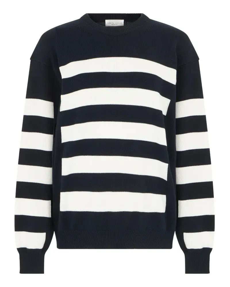 Roberto Collina striped crew-neck sweater - Blau Blau