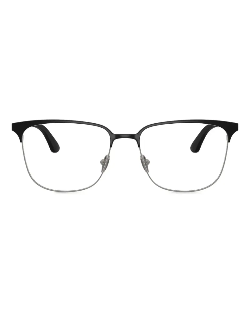 Giorgio Armani Brille mit abgerundeten Enden - Silber Silber