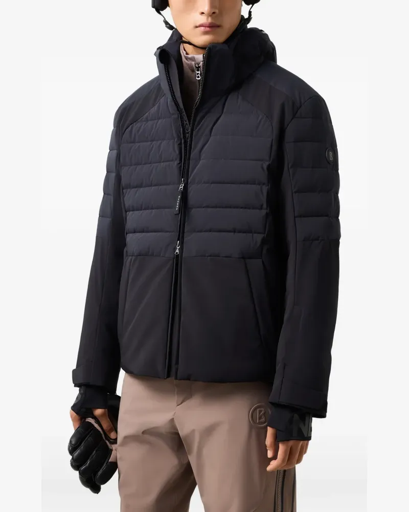Bogner Hennik quilted panelled ski jacket - Schwarz Schwarz