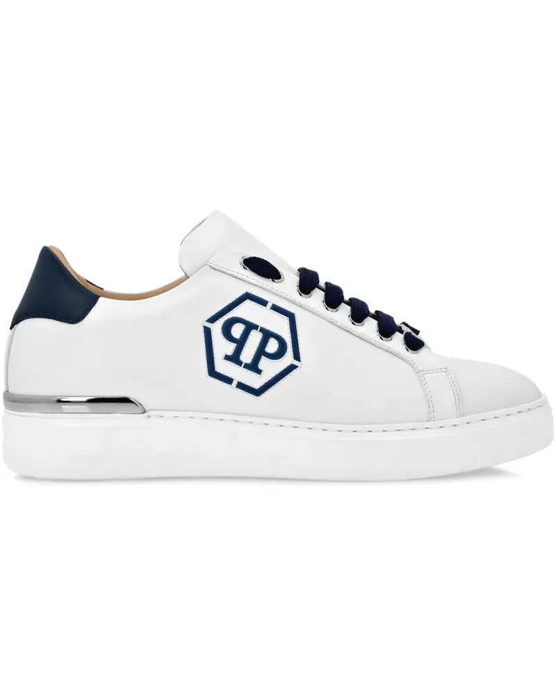 Philipp Plein Hexagon Lo-Top Sneakers - Weiß Weiß