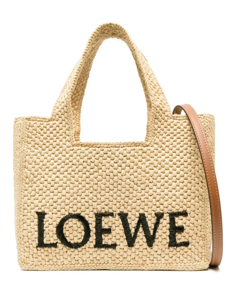 Loewe Shopper aus Bast - Nude Nude