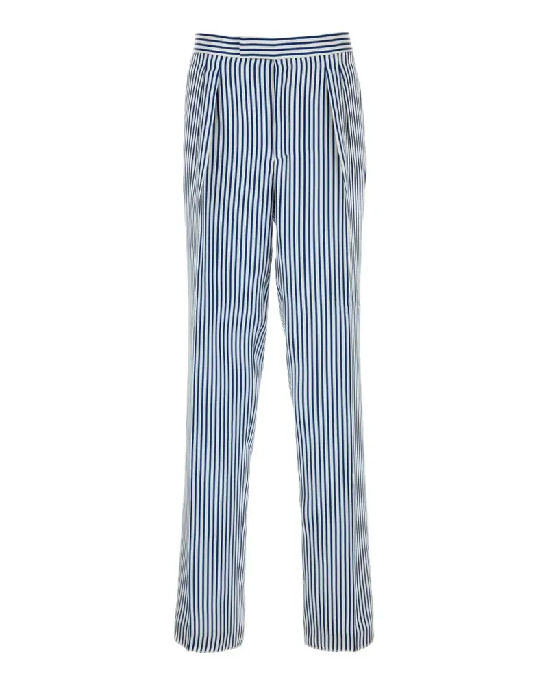 Tom Ford printed satin trousers - Blau Blau