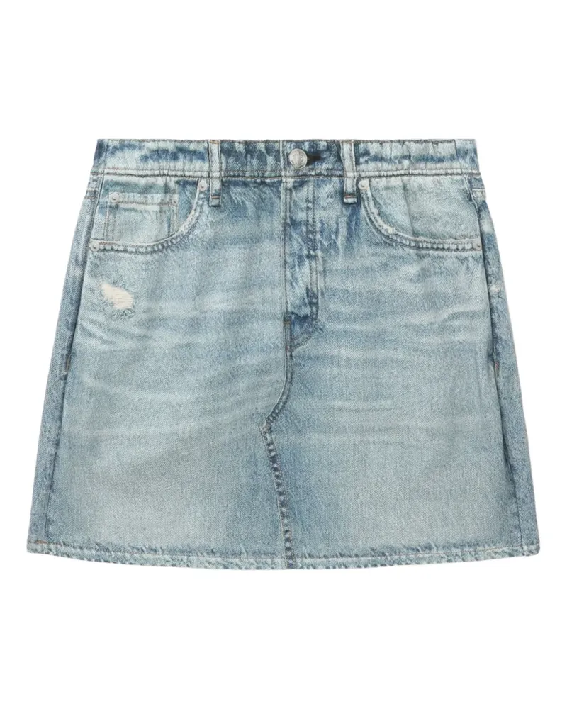 Rag & Bone Jeans-Minirock im Distressed-Look - Blau Blau