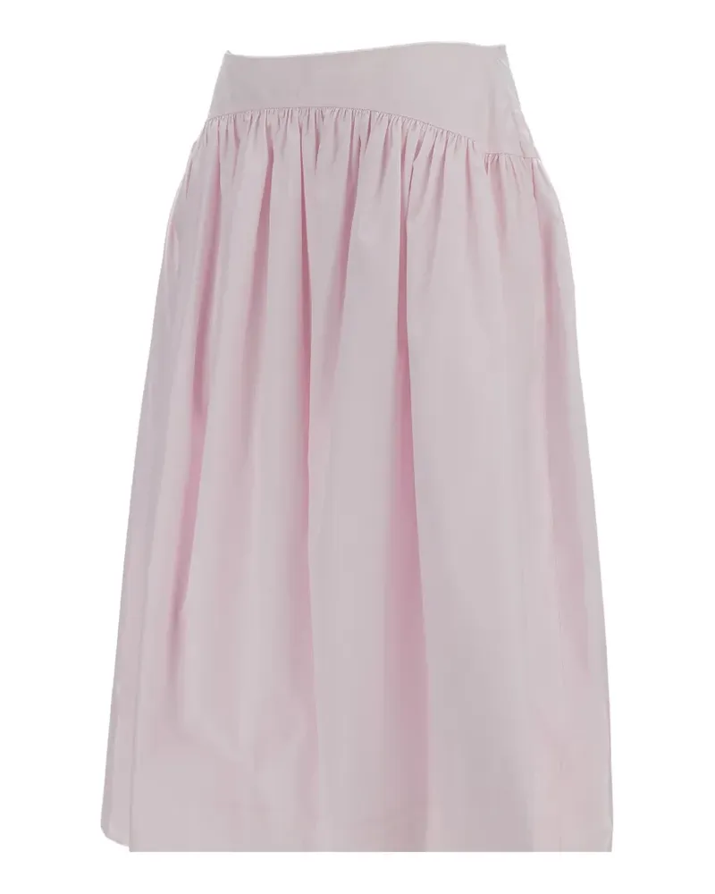 Simone Rocha gathered midi skirt - Rosa Rosa