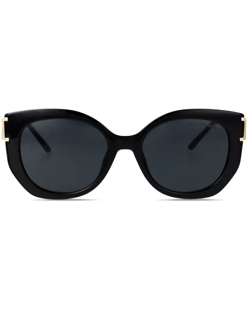 Michael Kors Sonnenbrille mit rundem Gestell - Schwarz Schwarz