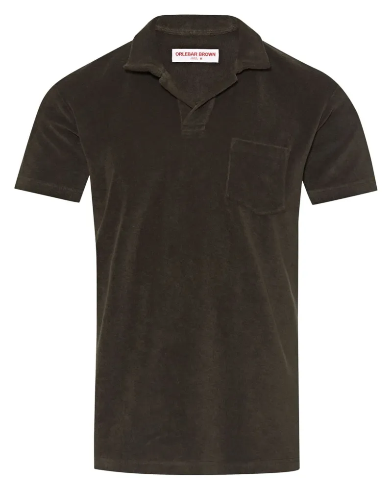 Orlebar Brown Poloshirt aus Frottee - Braun Braun