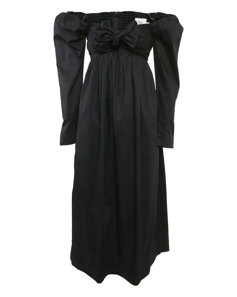 Aje. 2023 Kleid mit Schleife - Schwarz Schwarz