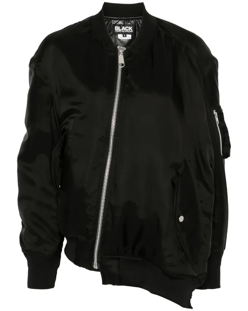 Comme des Garçons Bomberjacke aus Satin - Schwarz Schwarz