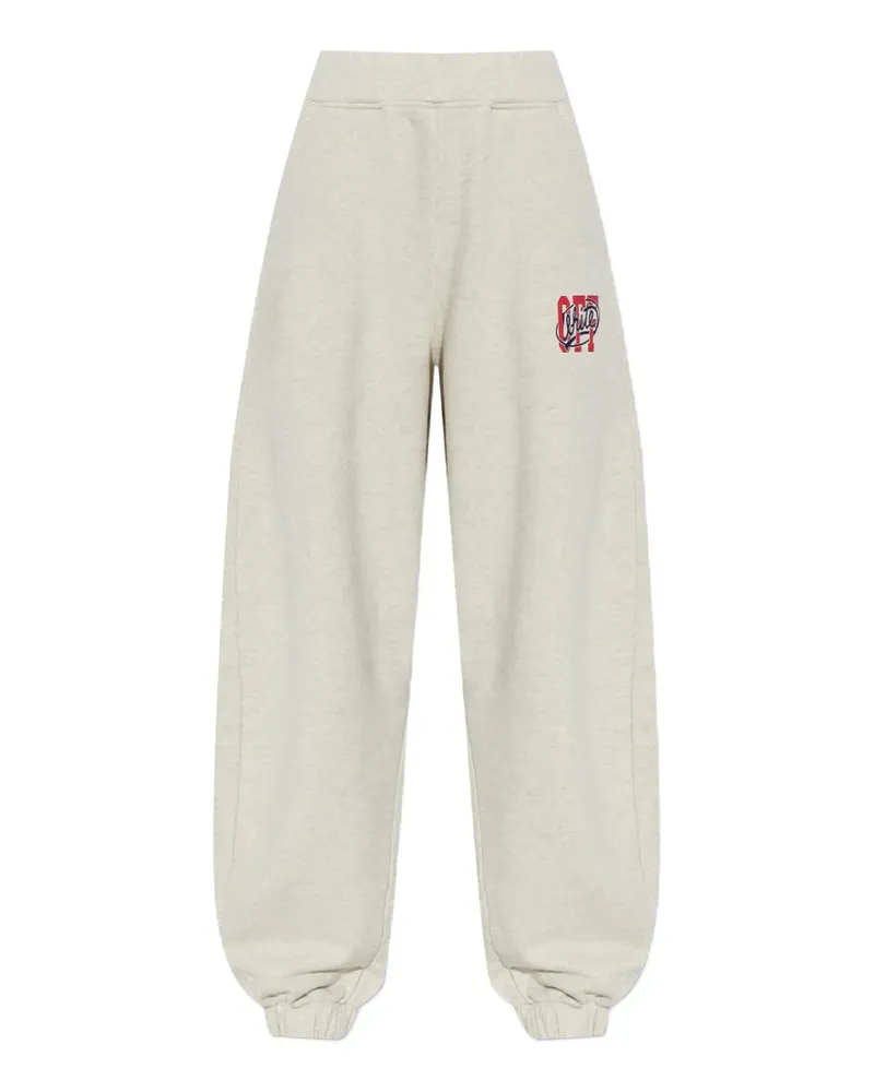 OFF-WHITE logo-print track pants - Grau Grau
