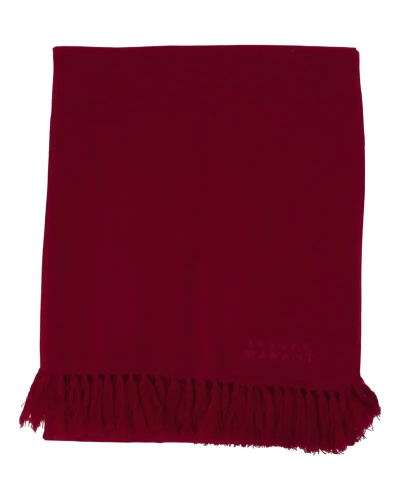 Isabel Marant Schal mit Fransen - Rot Rot