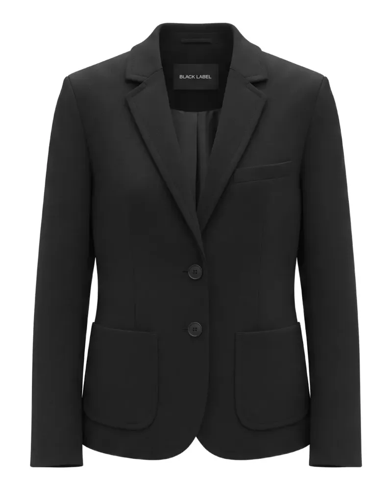 Studiorundholz single-breasted blazer - Schwarz Schwarz