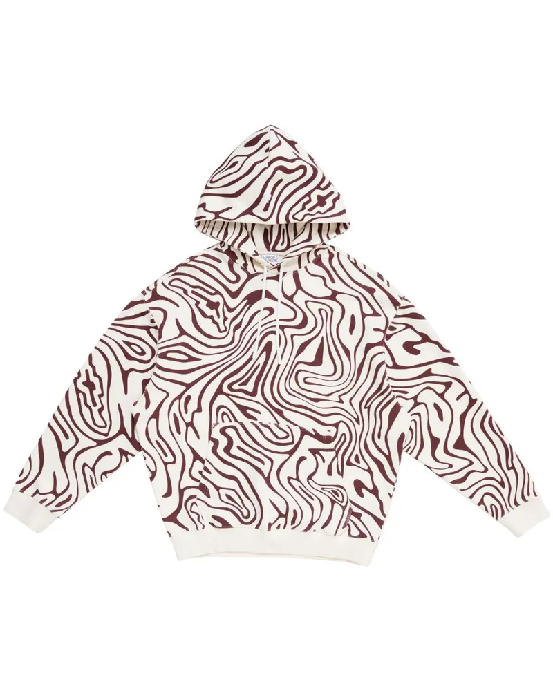 Marcelo Burlon | County of Milan Hoodie mit Logo-Stickerei Weiß