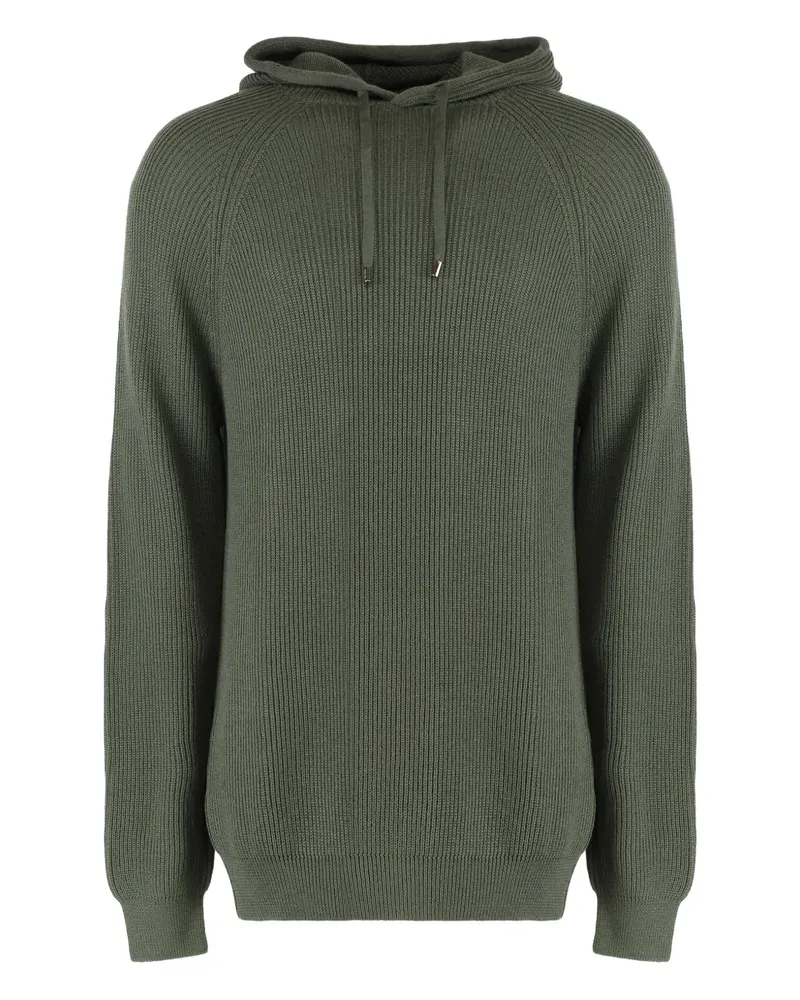 MOORER ribbed hoodie - Grün Grün