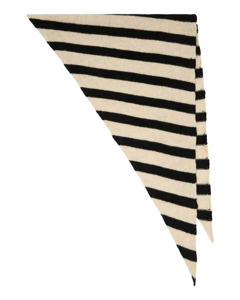 Paul Smith Gestreiftes Halstuch aus Lammwolle - Nude Nude