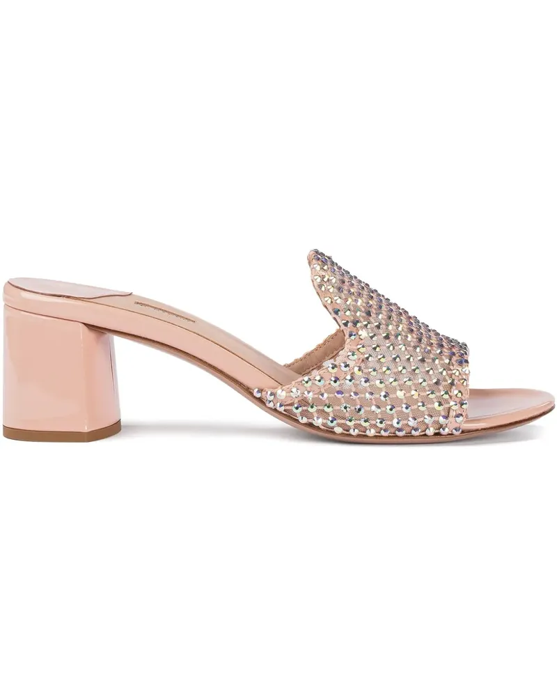 Le Silla Gilda Mules 60mm - Nude Nude