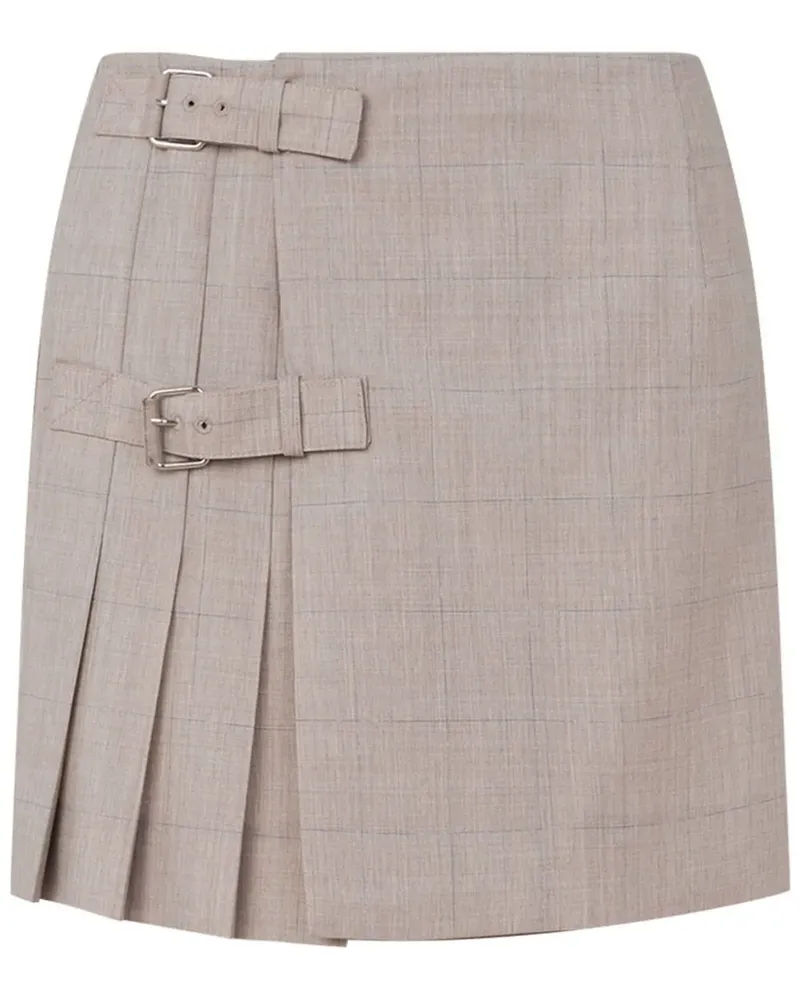 Moschino Karierter Minirock - Nude Nude