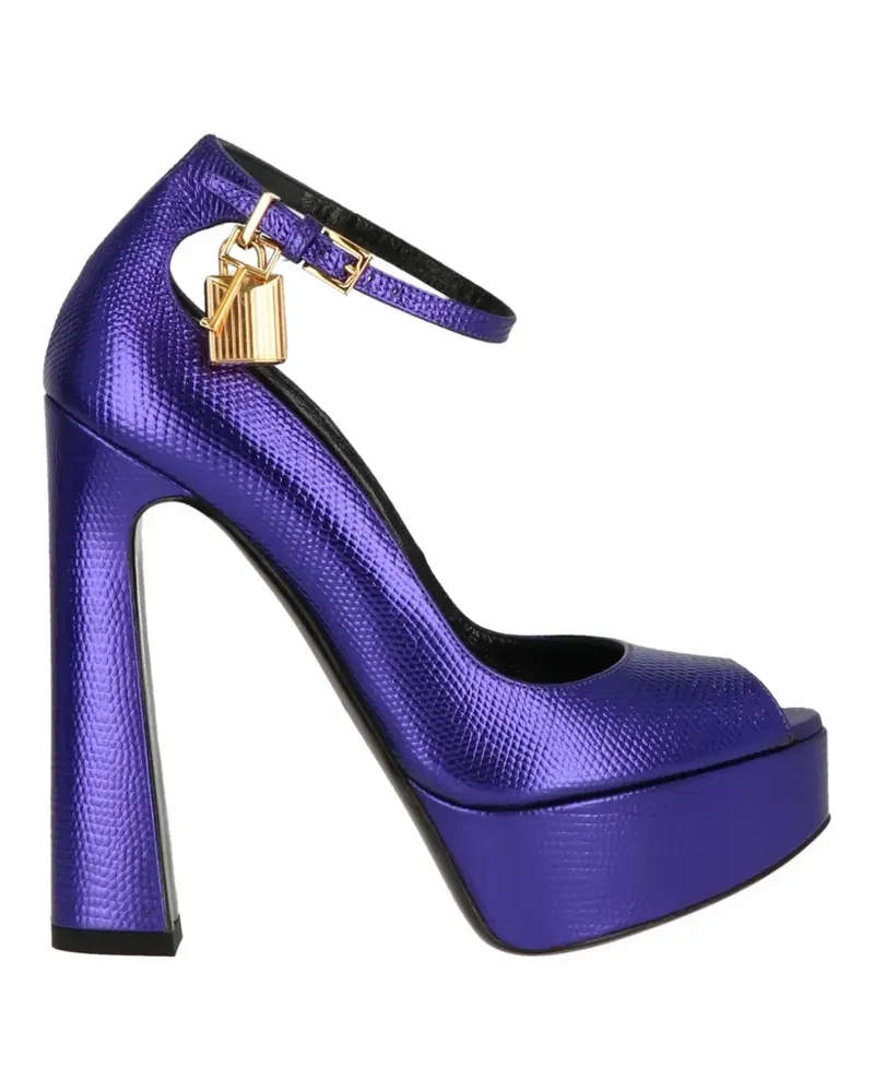 Tom Ford platform padlock sandals - Violett Violett