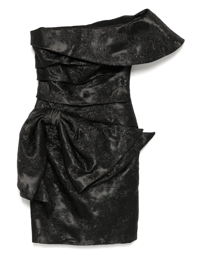 Saiid Kobeisy Kurzes Brokat-Kleid - Schwarz Schwarz