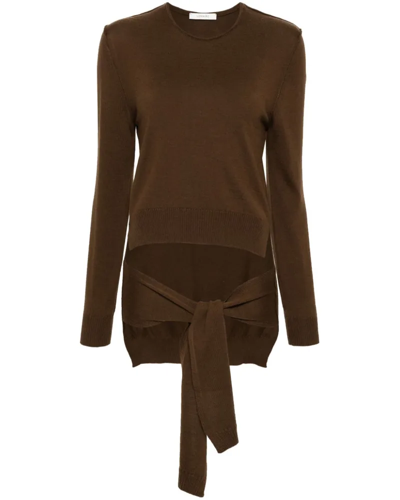 Christophe Lemaire Pullover mit Trompe-l'oeil-Effekt - Braun Braun