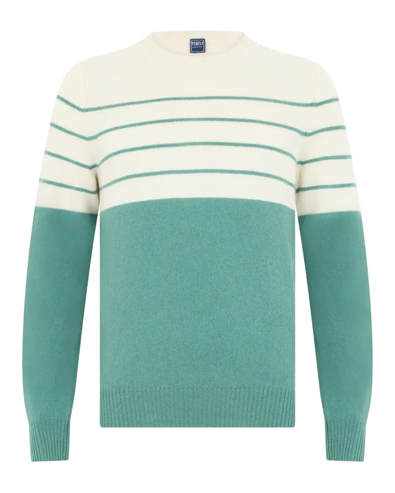 Fedeli striped cashmere sweater - Grün Grün