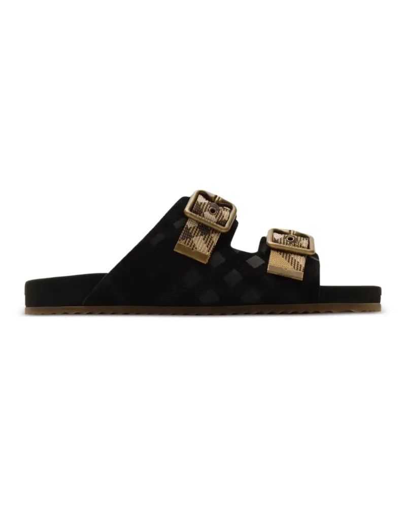 Burberry Sandalen Urchin aus Wildleder - Schwarz Schwarz