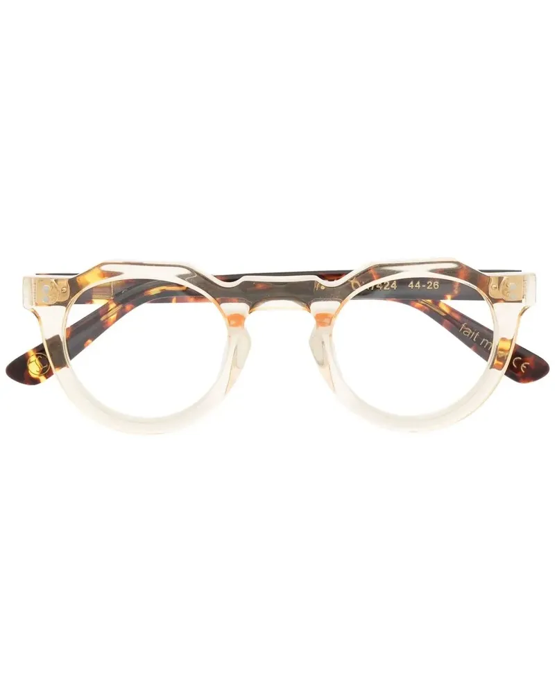 Lesca Runde Pica Brille - Nude Nude