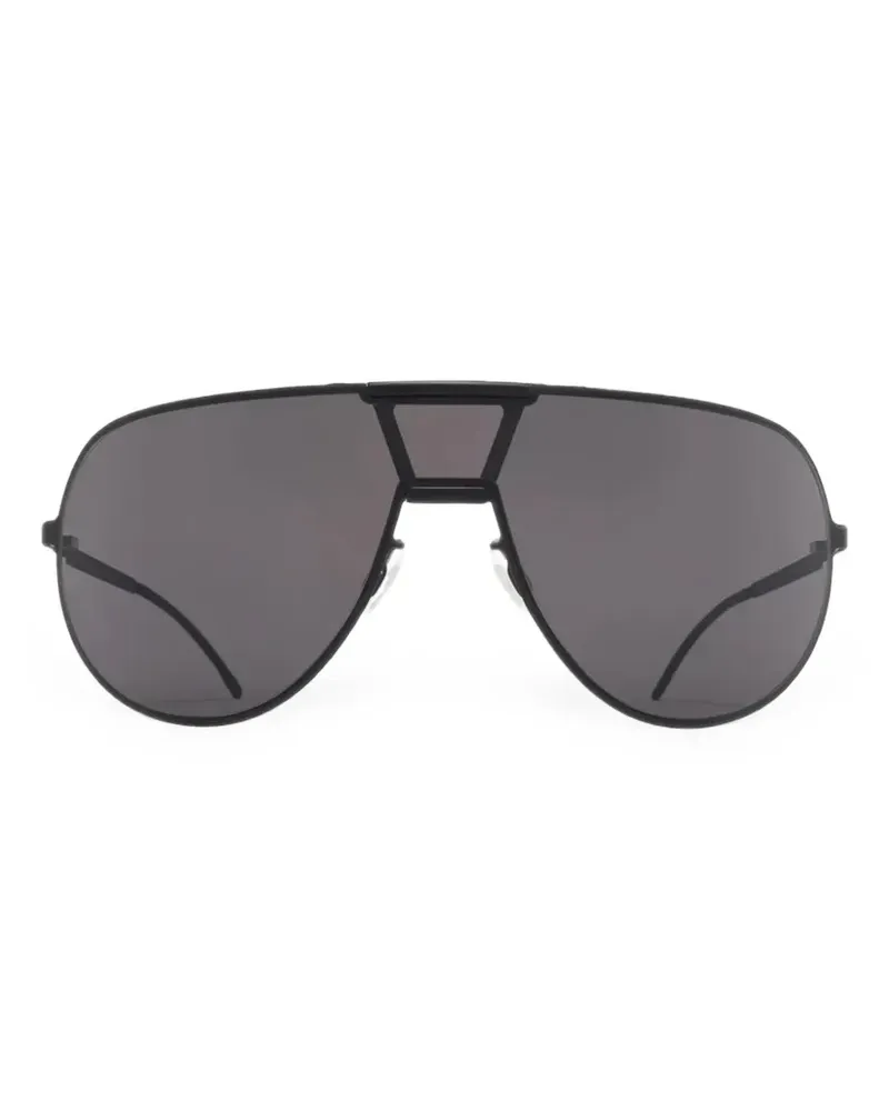 Mykita Browbar Pilotenbrille - Schwarz Schwarz