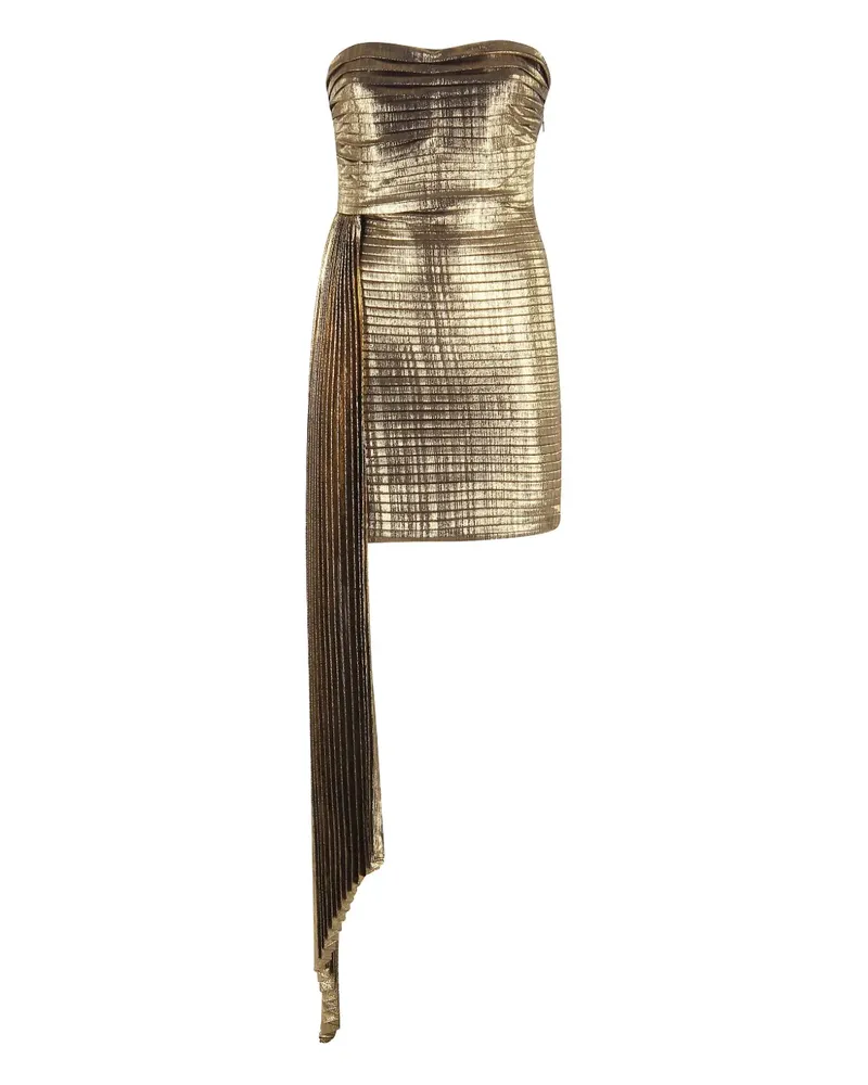 Retrofête Schulterfreies Marcy Minikleid - Gold Gold