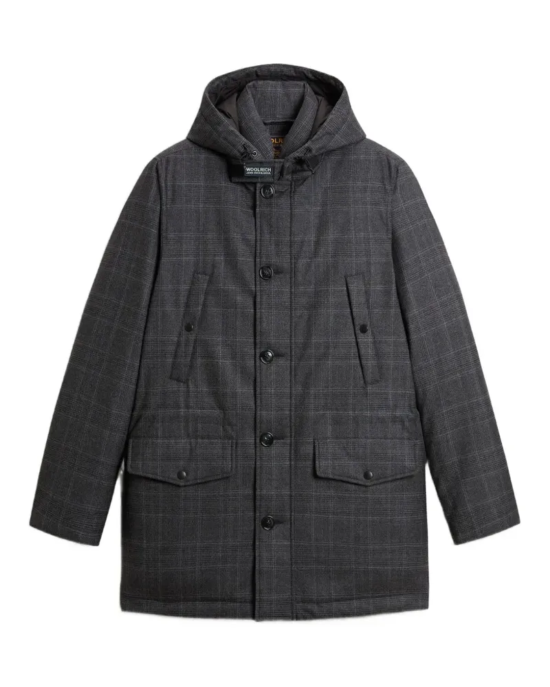 Woolrich Zelander Parka mit Check - Grau Grau