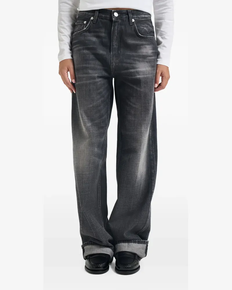 Haikure Bonnie Jeans mit ausgeblichenem Effekt - Grau Grau