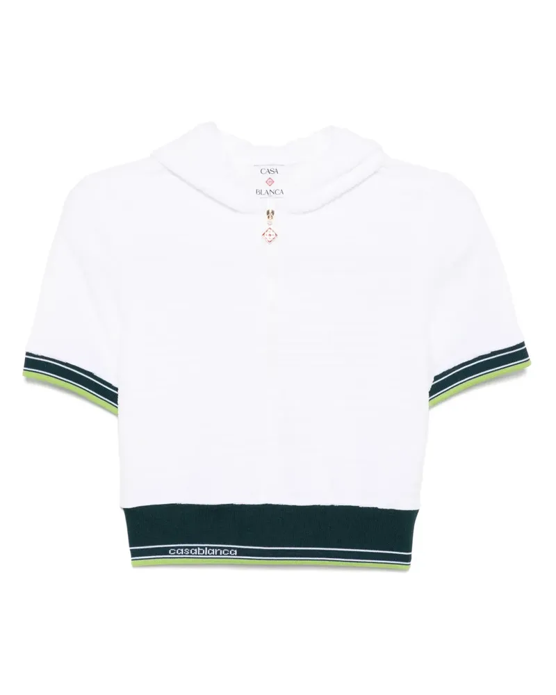 Casablanca Paris Hippie Tennis Hoodie - Weiß Weiß