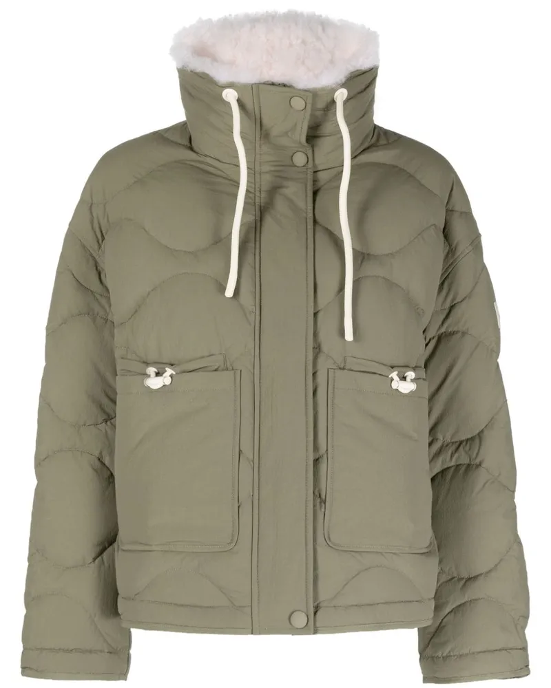 Yves Salomon Steppjacke mit Stehkragen - Grün Grün