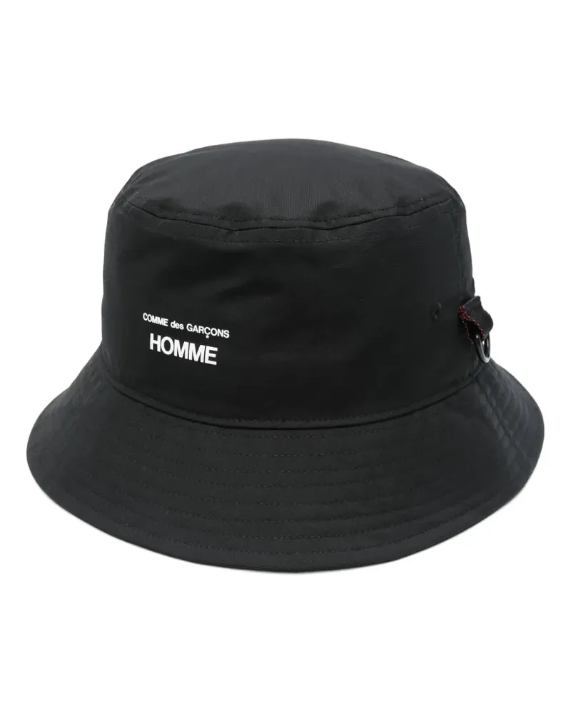 Comme des Garçons Fischerhut mit Logo-Print - Schwarz Schwarz