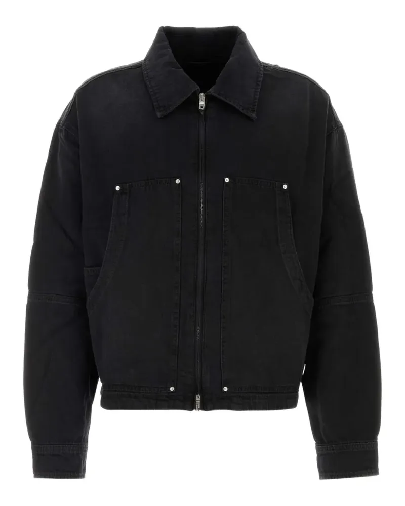 Amiri Jeansjacke mit Reißverschluss - Schwarz Schwarz