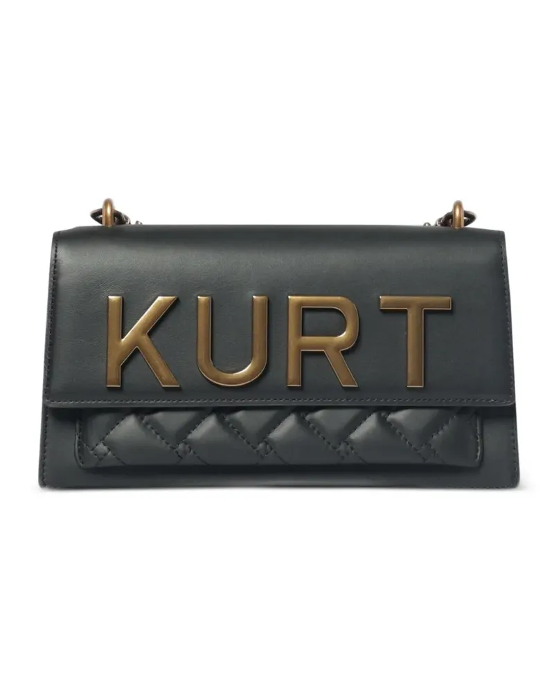 Kurt Geiger Shoreditch East West Schultertasche mit Logo-Schild - Schwarz Schwarz