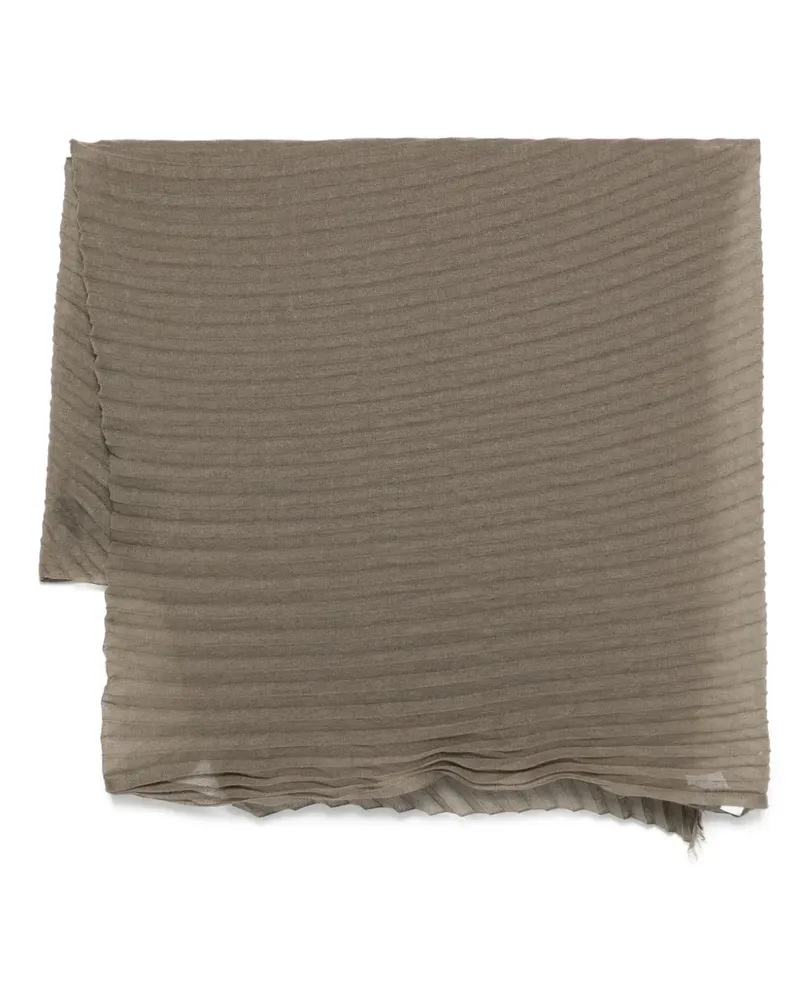 Issey Miyake Plissierter Schal - Grün Grün