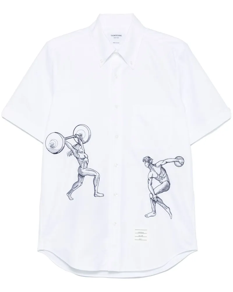 Thom Browne Besticktes Hemd - Weiß Weiß