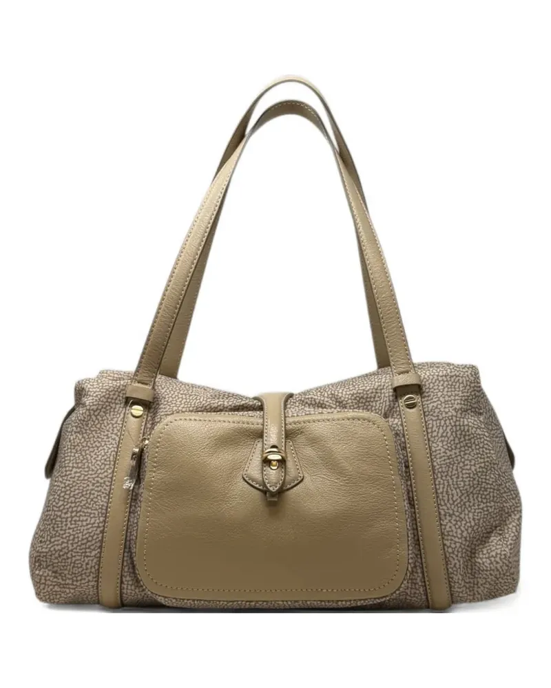 Borbonese printed shoulder bag - Nude Nude