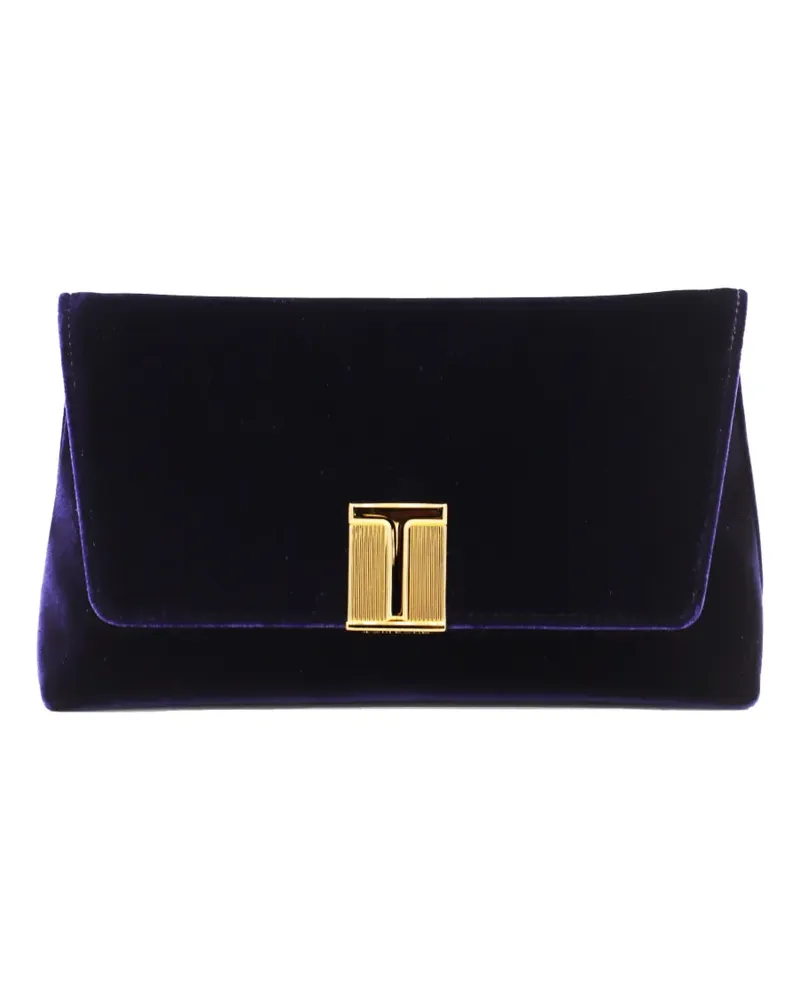 Tom Ford Umhängetasche aus Samt - Blau Blau