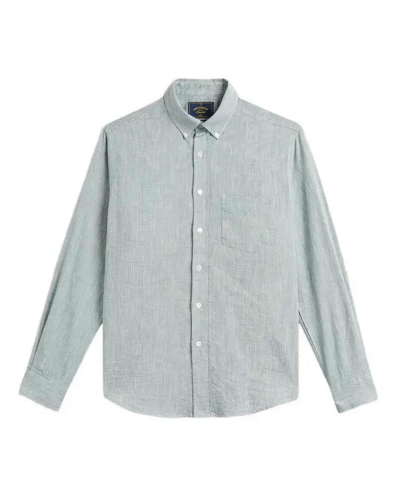 Portuguese Flannel button-down collar chest-pocket shirt - Blau Blau