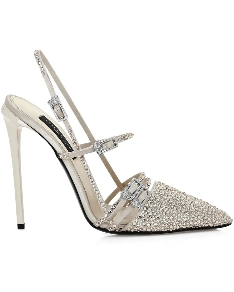 Philipp Plein Stella Slingback-Pumps 120mm - Nude Nude