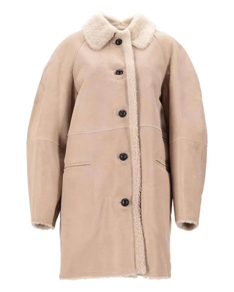 Isabel Marant Berthie Mantel mit Knöpfen - Nude Nude