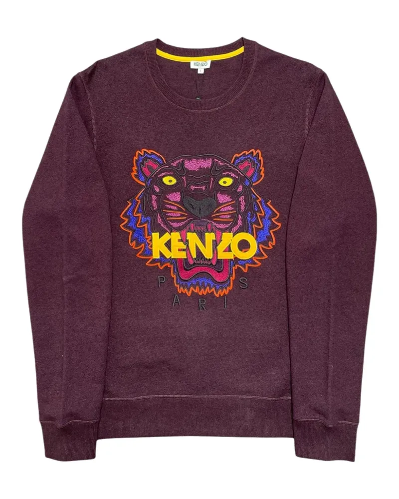 Kenzo logo-embroidered sweater - Violett Violett