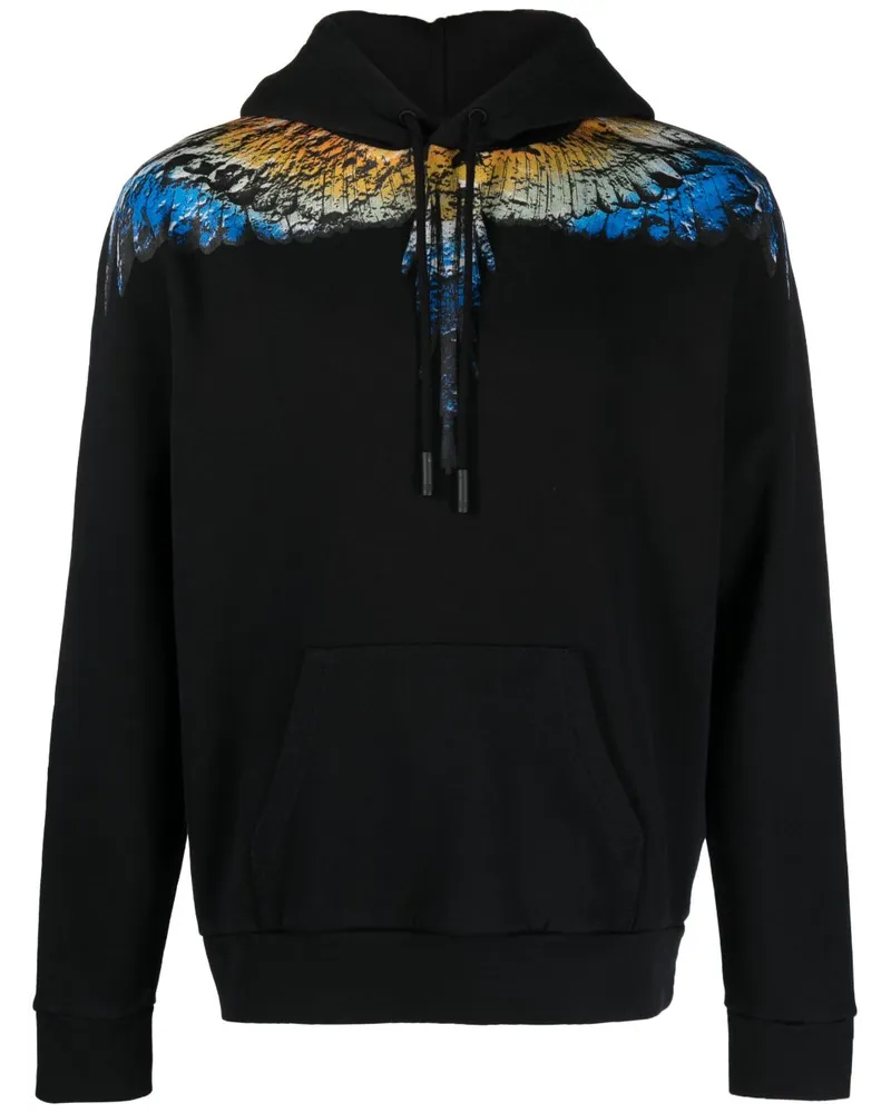 Marcelo Burlon | County of Milan Hoodie aus Bio-Baumwolle mit Print Schwarz