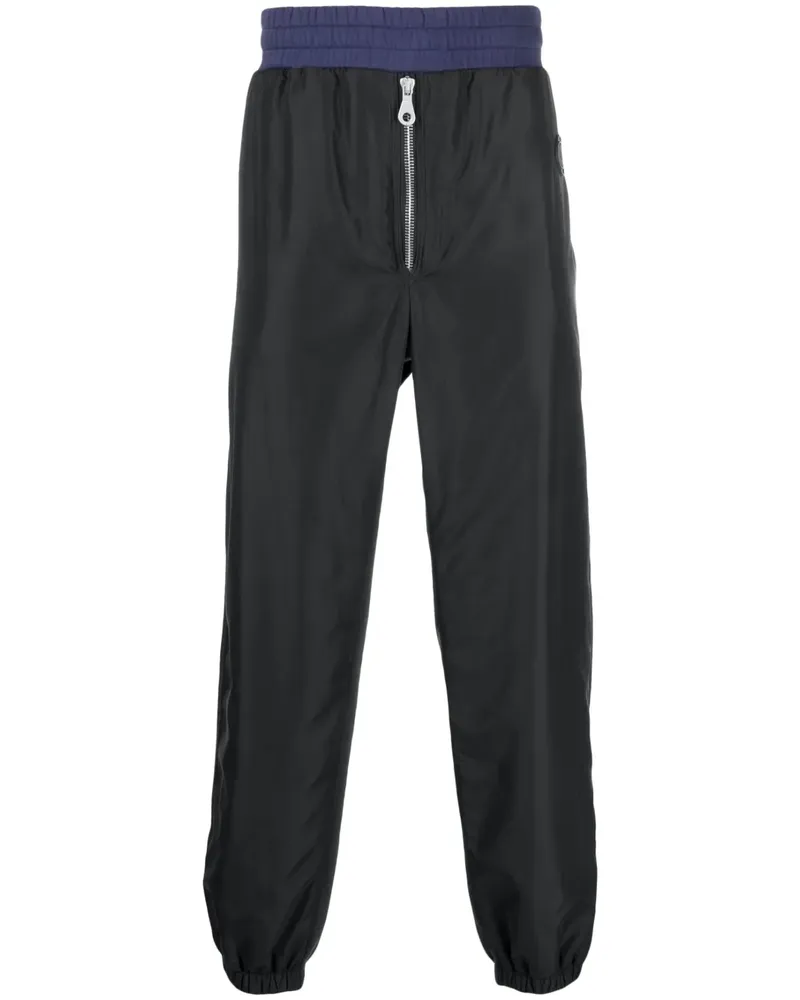 Moschino Jogginghose in Colour-Block-Optik - Blau Blau