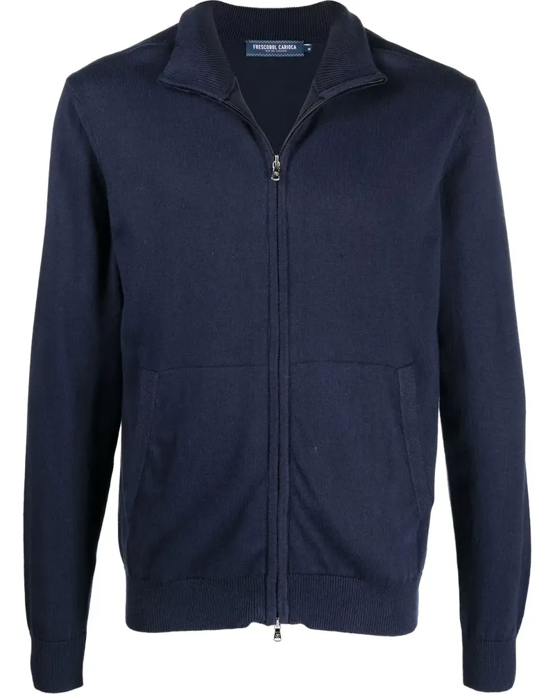 Frescobol Carioca Cardigan mit Reißverschluss - Blau Blau